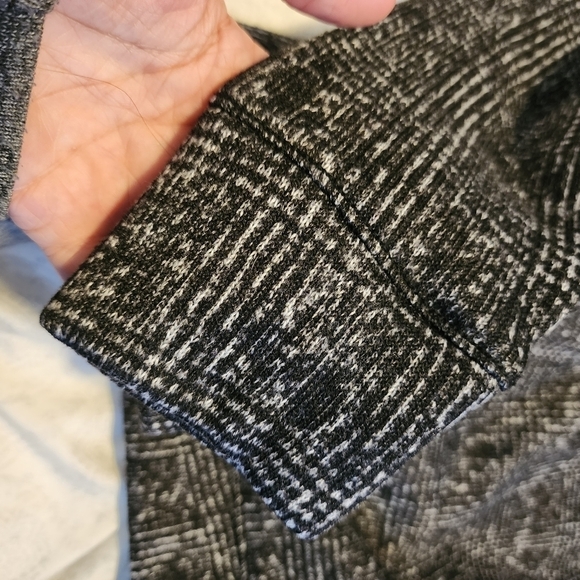 Izod Thick Grey Pullover Funnel Mock Neck Sweater Side Zippers Women's Large L - Picture 3 of 9